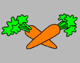 Coloring page carrots painted byivanna@