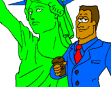 Coloring page United States of America painted byGrady