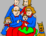 Coloring page Family  painted bySeren-duppity