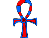 Coloring page Ankh painted byprecious