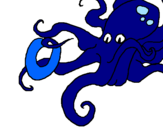 Coloring page Octopus painted bylogan