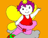 Coloring page Fairy painted bylana lika