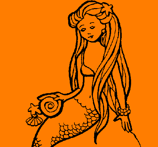 Mermaid with snail