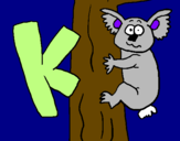 Coloring page Koala painted byKennedy