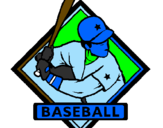Coloring page Baseball logo painted byThe  best  team