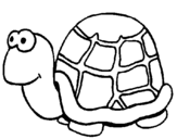 Coloring page Turtle painted bybobby