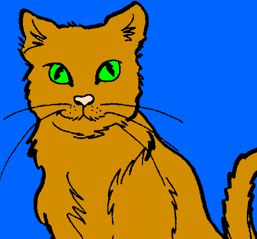Coloring page Cat painted bythis is our cat charlie 