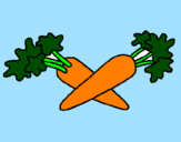 Coloring page carrots painted bycarlos garcia