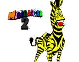 Coloring page Madagascar 2 Marty painted byALEX