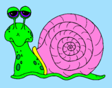 Coloring page Snail painted byLAIA FLAQUE BELLARD
