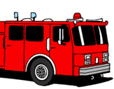 Coloring page Fire engine painted by v epgtg