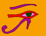 Coloring page Eye of Horus painted byfernanda      campos