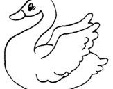 Coloring page Swan painted byyuan