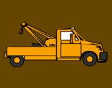 Coloring page Tow truck painted byJOSH