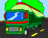 Coloring page Tanker painted byMICHAL
