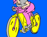 Coloring page Cycling painted bytjack