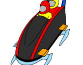 Coloring page Descent in modern bobsleigh painted byjak