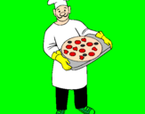 Coloring page Cook painted byviveca s.