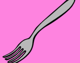 Coloring page Fork painted bykendall