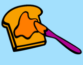 Coloring page Toast painted byfernanda