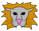 Coloring page Lion painted byyani