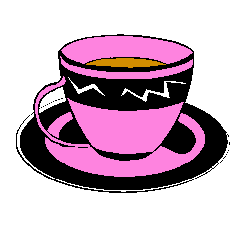 Coloring page Cup of coffee painted bycarmen