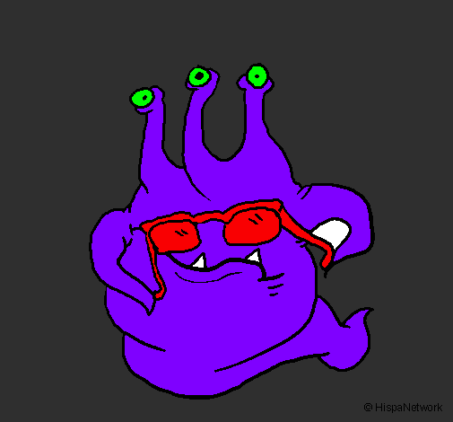 Extraterrestrial with glasses