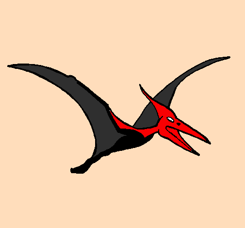 Coloring page Pterodactyl painted bynazareht