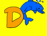 Coloring page Dolphin painted byrodolfo