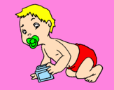 Coloring page Baby painted byharryboo