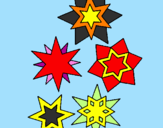 Coloring page Snowflakes painted bygisela