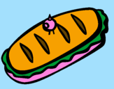 Coloring page Sandwich II painted byemilio