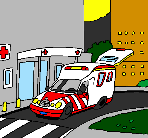 Ambulance at the hospital