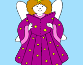 Coloring page Fairy painted byPZ