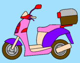 Coloring page Autocycle painted byGreat
