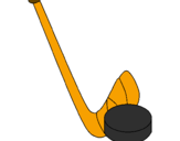 Coloring page Stick and puck painted byleandro