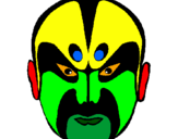 Coloring page Asian wrestler painted bydominic