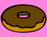 Coloring page Doughnut painted byCandyRules