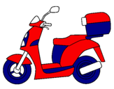 Coloring page Autocycle painted bylife