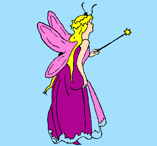 Fairy with long hair