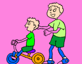 Coloring page Tricycle painted byivanna@