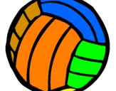 Coloring page Volleyball ball painted bymohamed