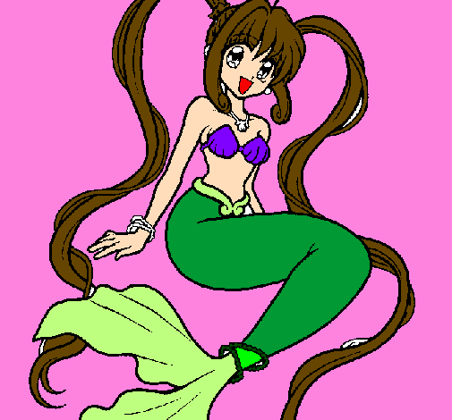 Mermaid with pearls
