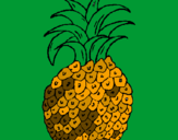 Coloring page pineapple painted byDOROTHY