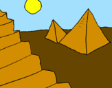 Coloring page Pyramids painted bycristina victoria