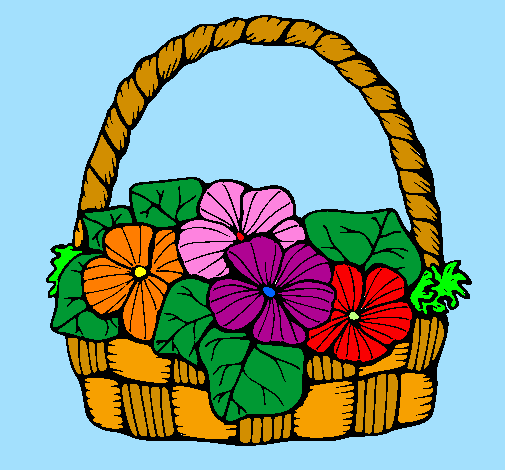 Basket of flowers 6