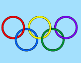 Coloring page Olympic rings painted byTay