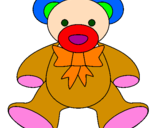 Coloring page Teddy bear painted bychristiana