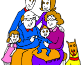 Coloring page Family  painted byivanna