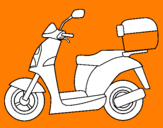 Coloring page Autocycle painted byl